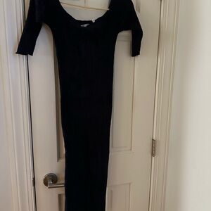 Dress Helmut lung velvet navy dress size medium